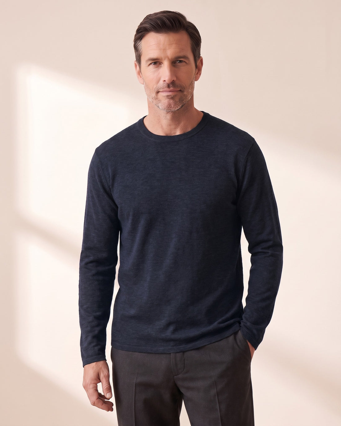 KEPT Men's Crewneck Sweater - Arles in blue