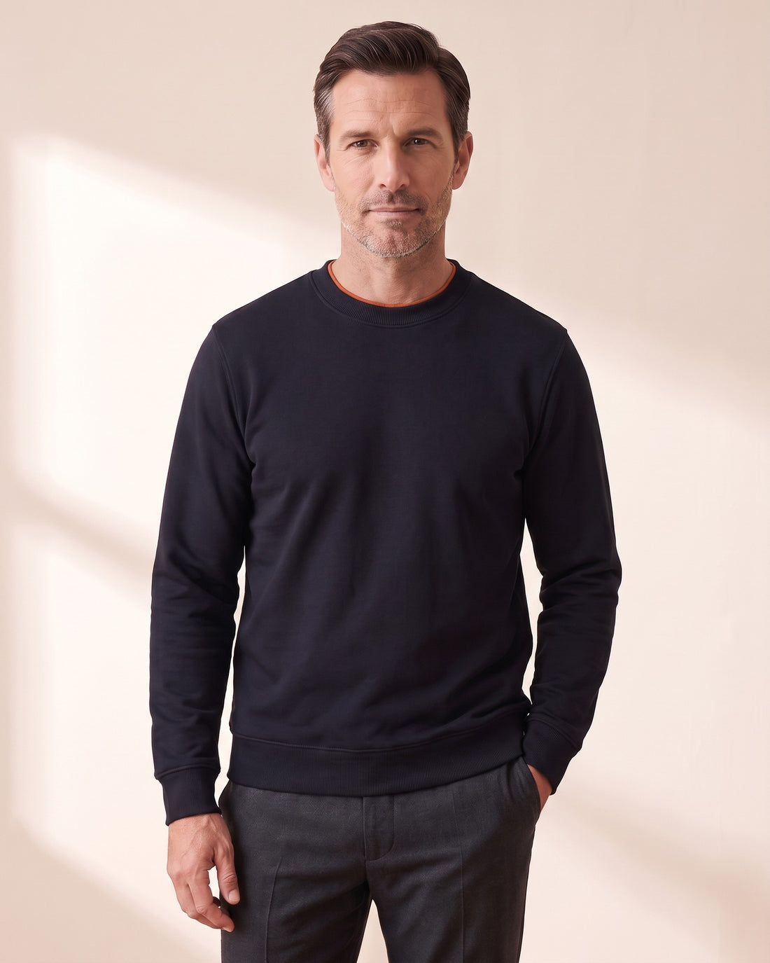 KEPT Men's Crewneck Sweatshirt - Antibes in blue