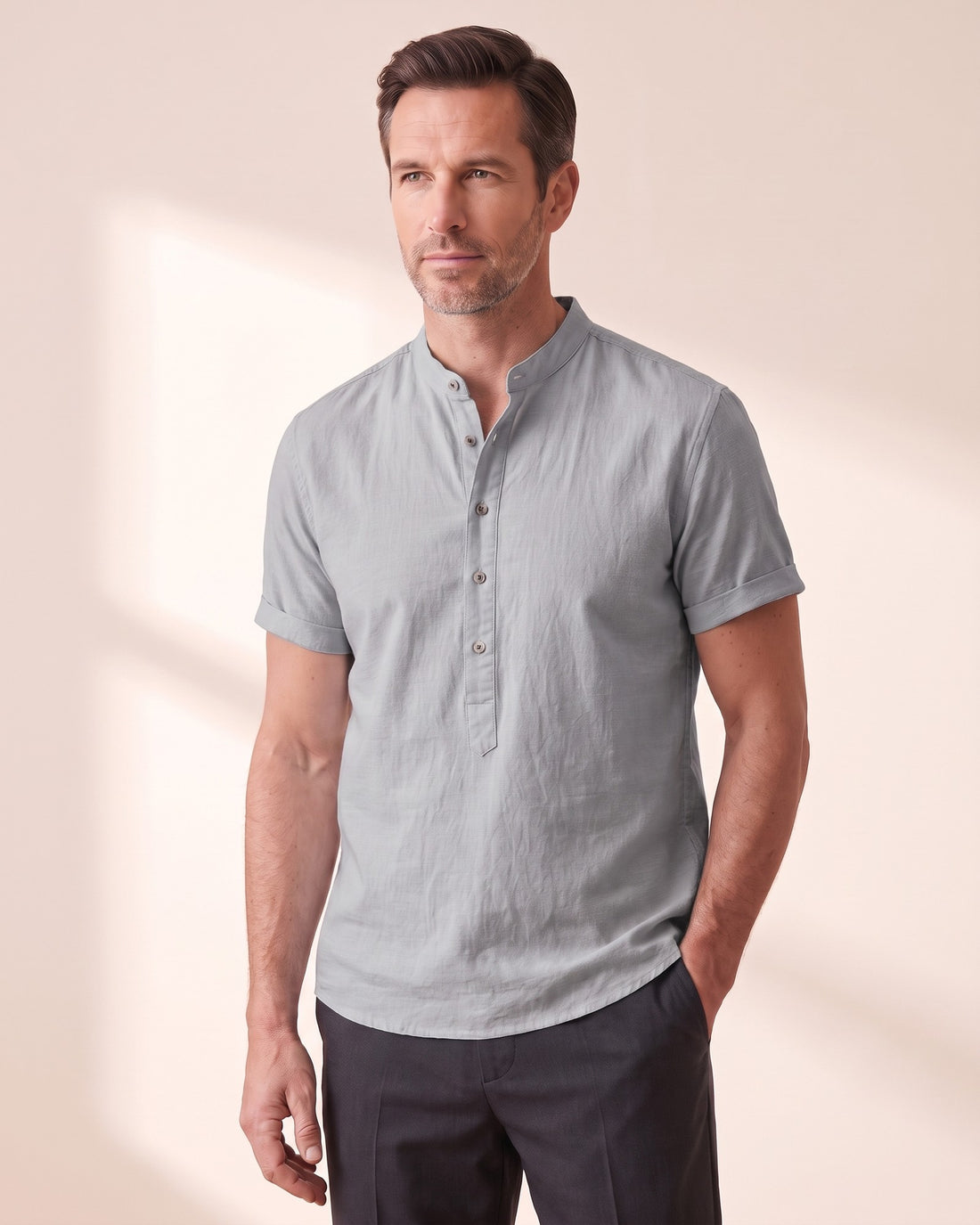 KEPT Men's Summer Shirt - Nice in gray