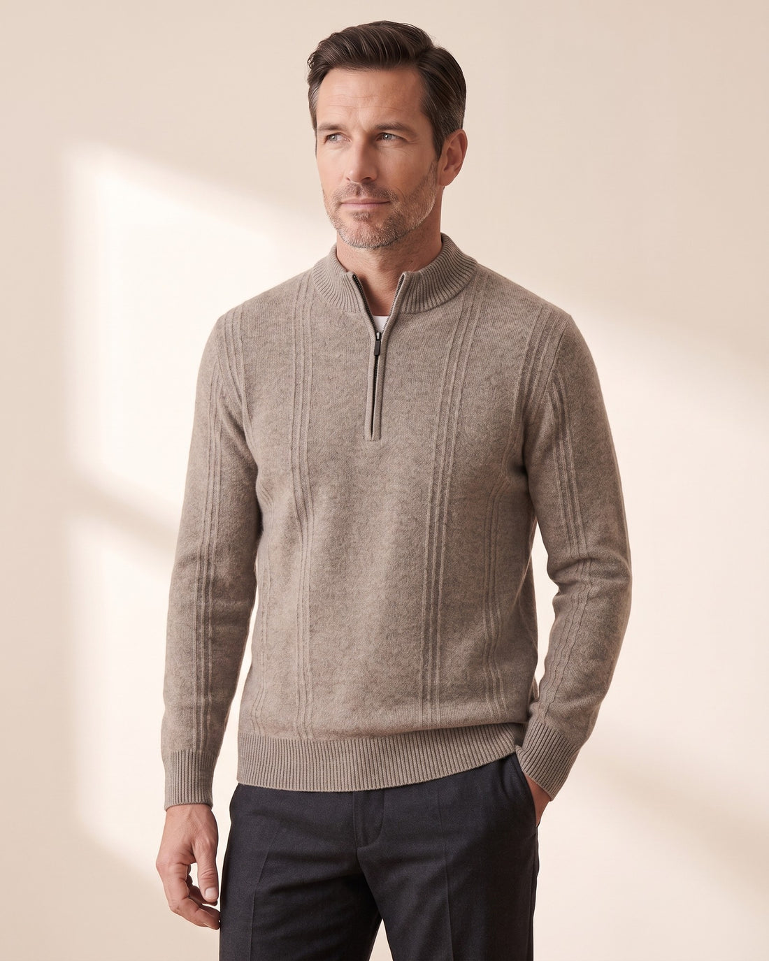 Men's Half-Zip Jumper – Aosta