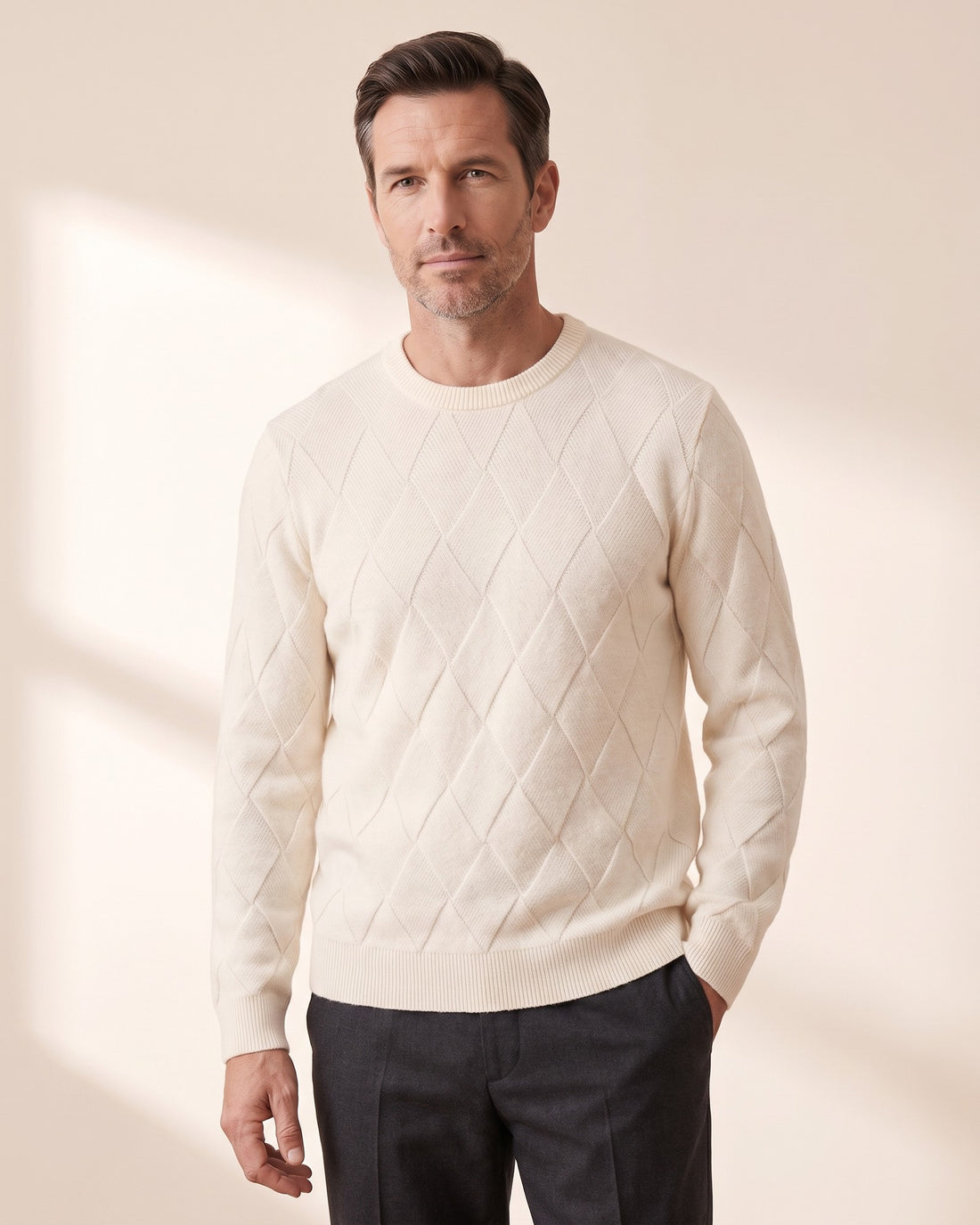 Men's Crew Neck Jumper – Argyll