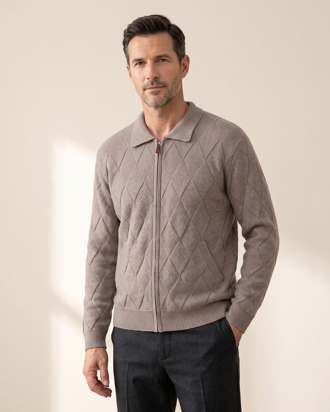 Men's Zip Cardigan – Balmoral