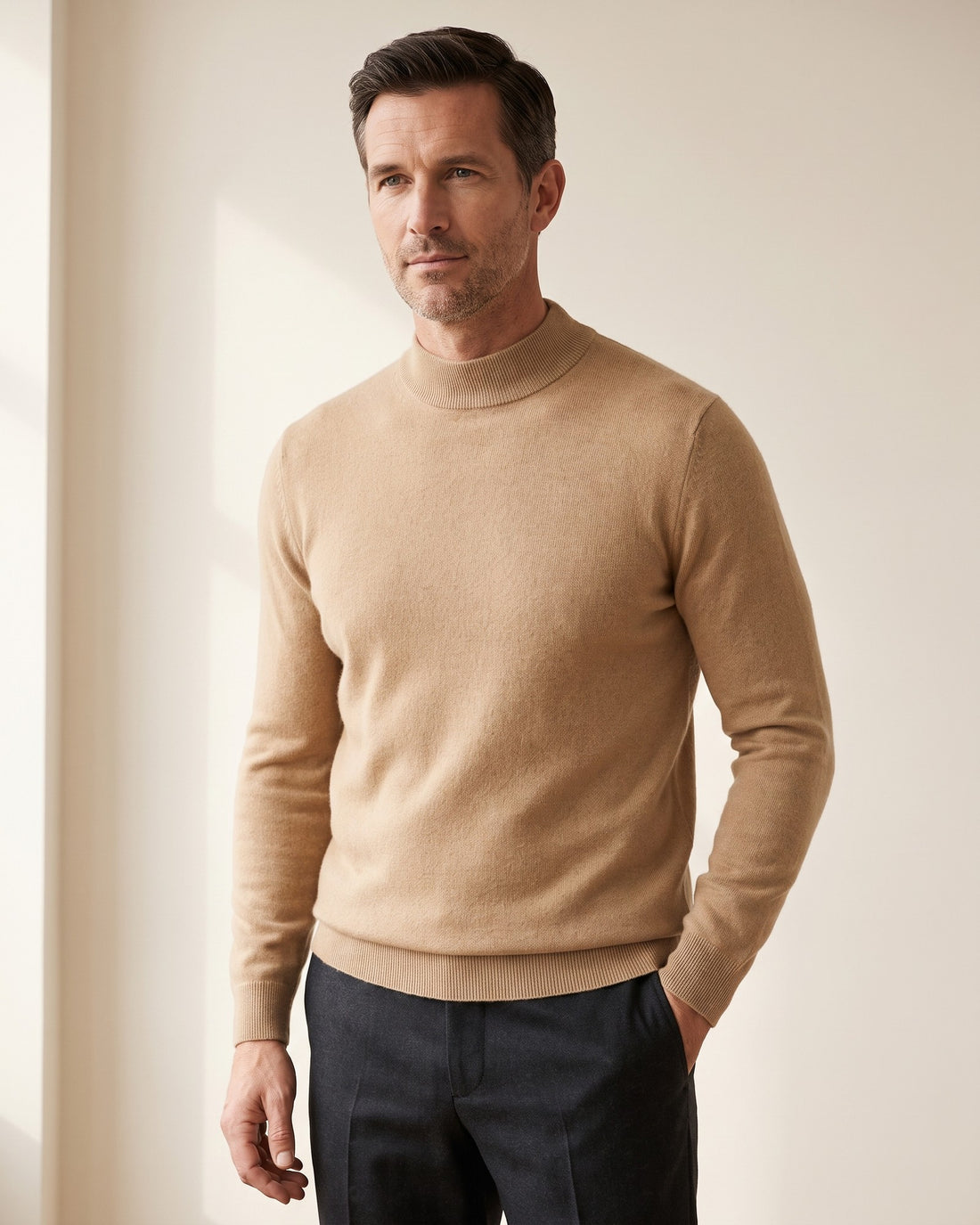 Men's Roll Neck Jumper – Lucerne