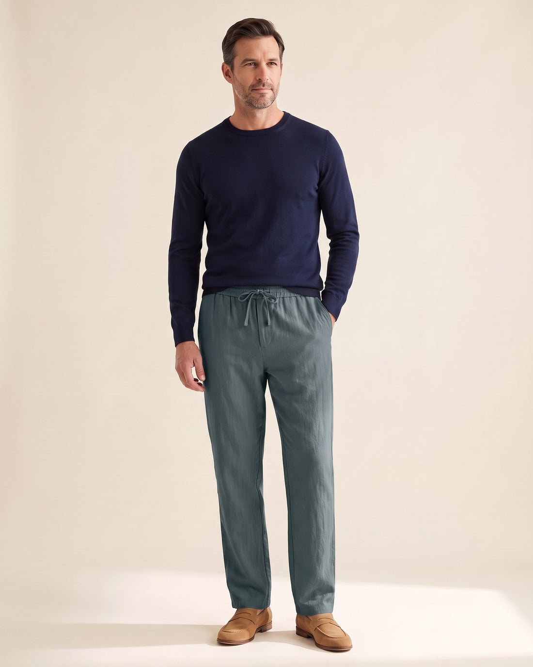 KEPT Men's Summer Pants - Cannes in green