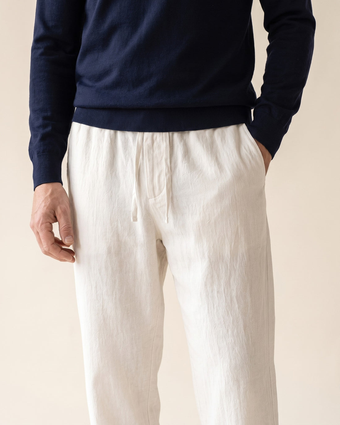 KEPT Men's Drawstring Pants - Palma, detail close-up