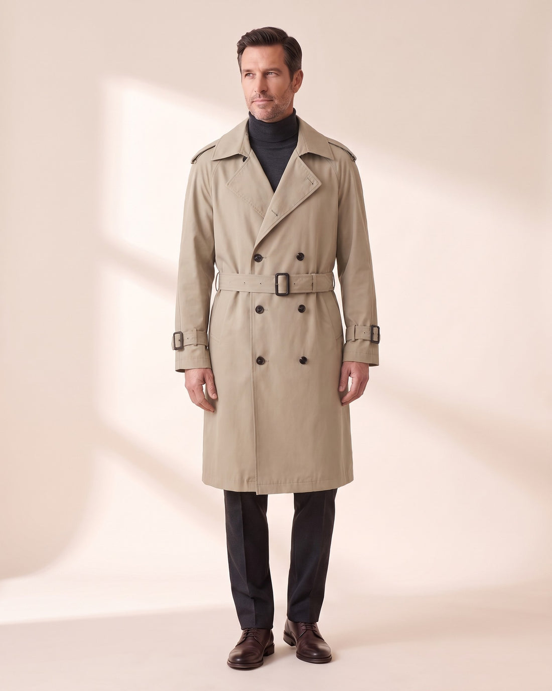 KEPT Men's Trench Coat - Kensington in beige