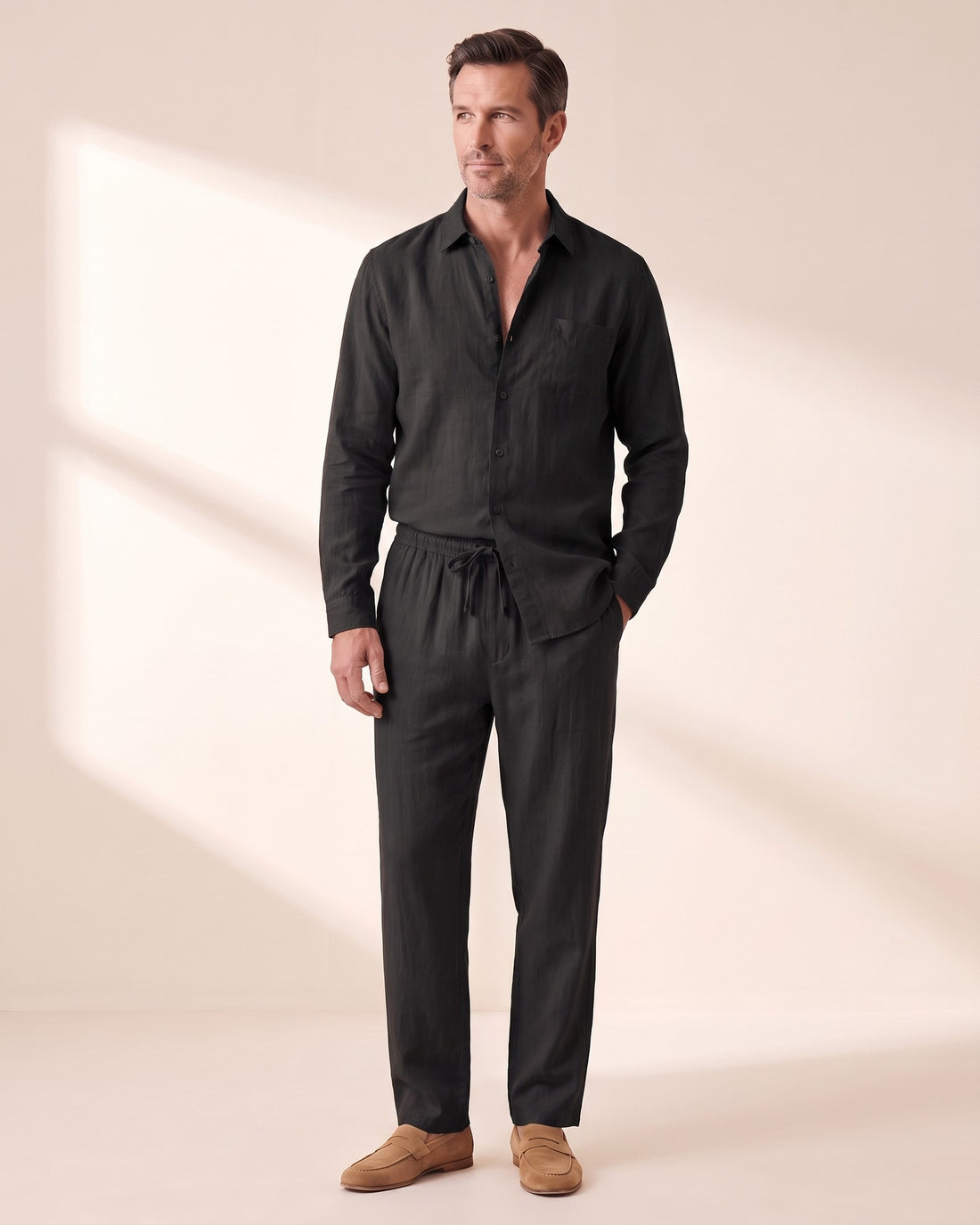 KEPT Men's 2-Piece Outfit Set - Menton in black