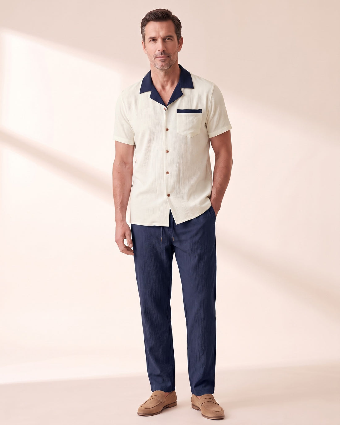 KEPT Men's 2-Piece Outfit Set - Sardinia in navy