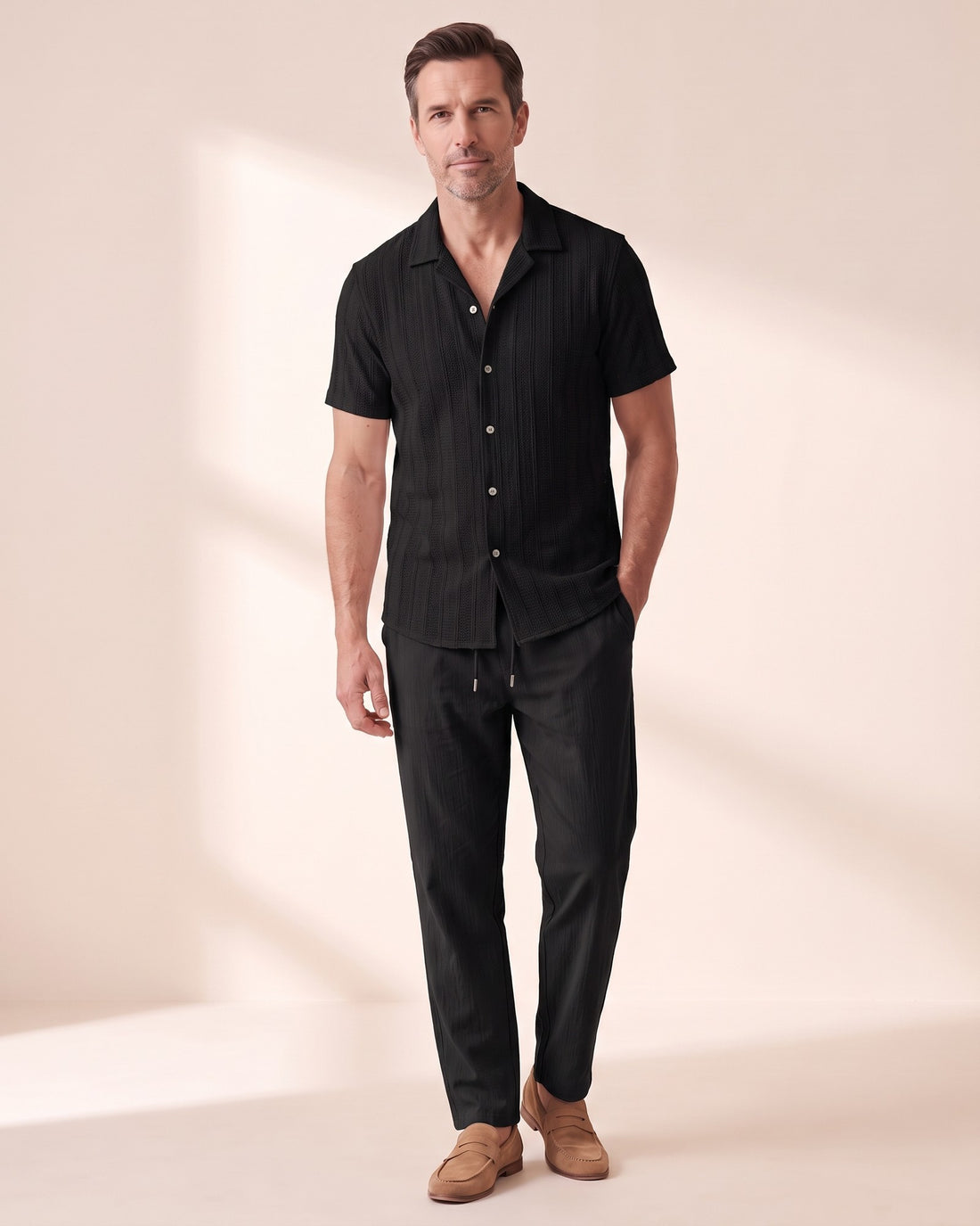 KEPT Men's 2-Piece Outfit Set - Sanremo in black