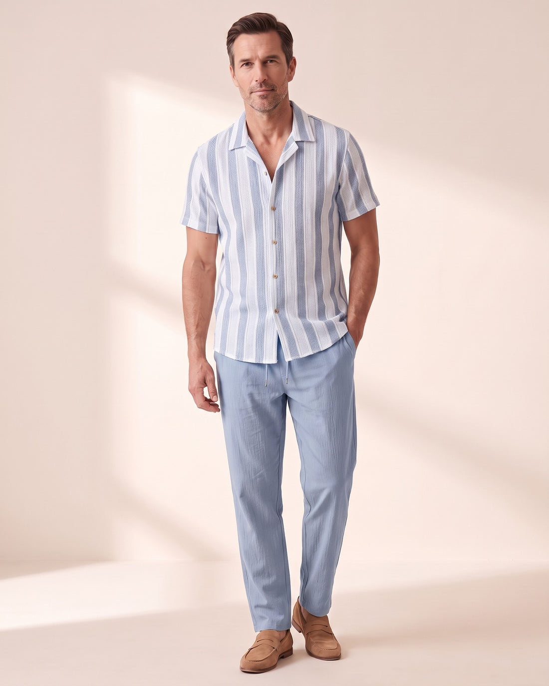 KEPT Men's 2-Piece Outfit Set - Sanremo in light blue
