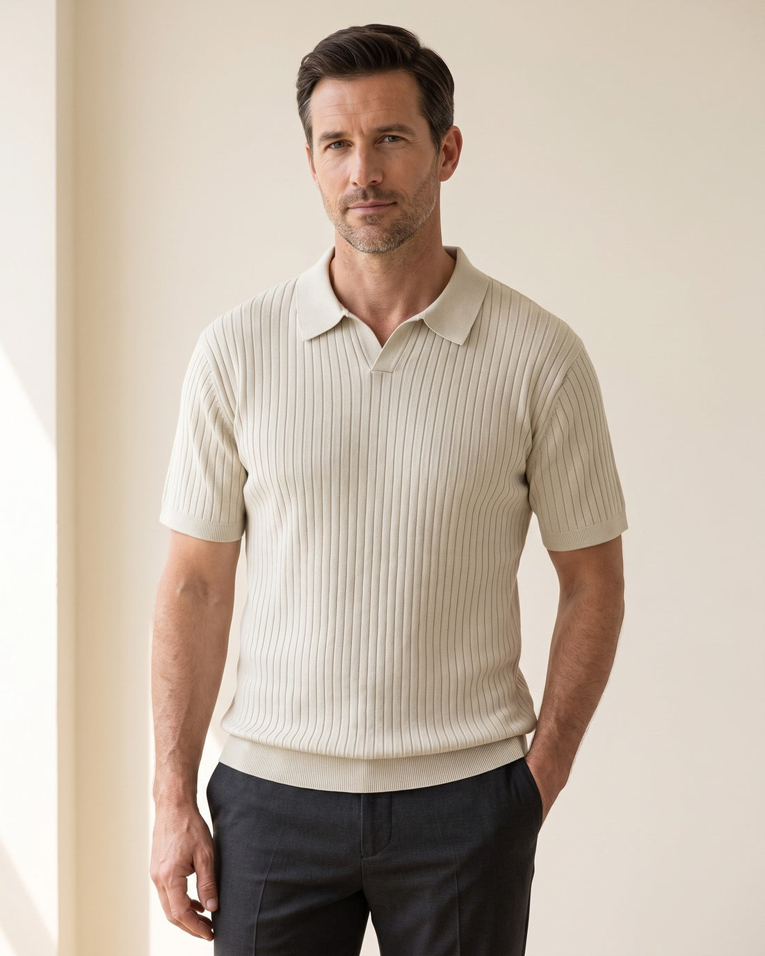 Men's Ribbed Polo – Ostuni